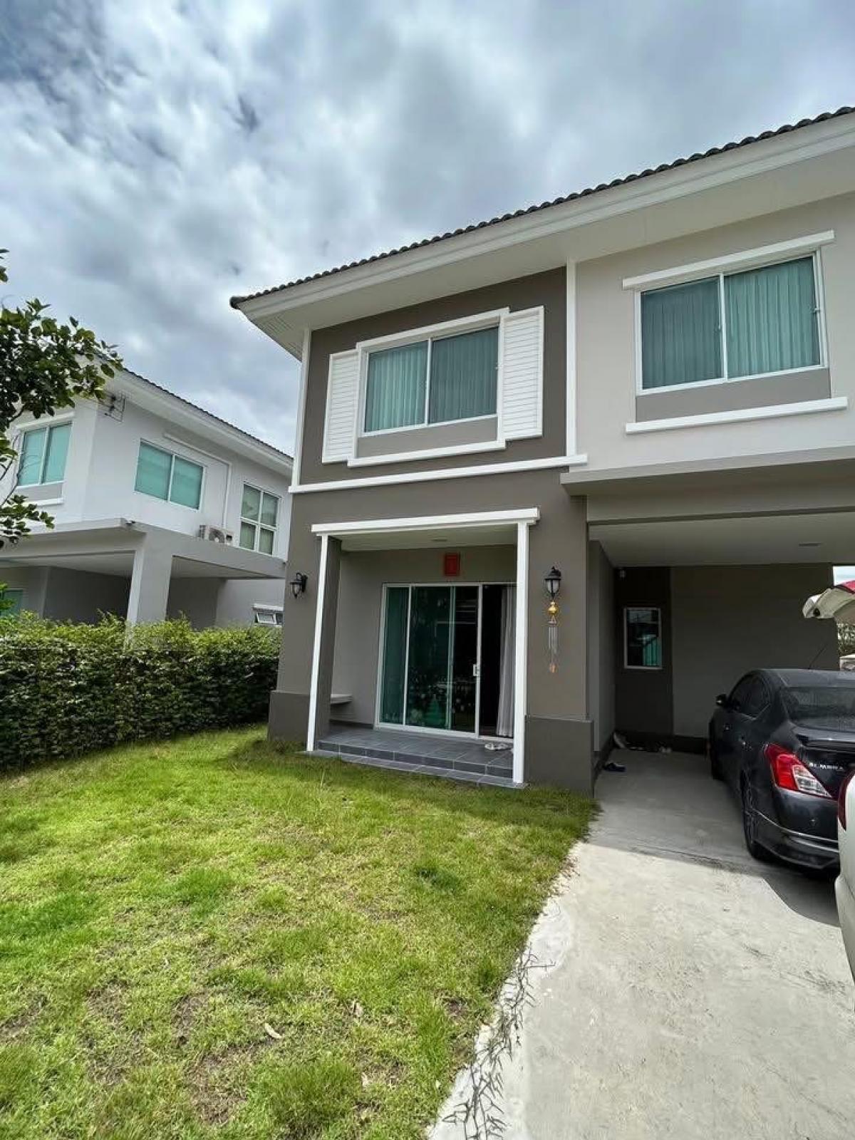 For SaleHouseNawamin, Ramindra : New detached house ready to move in, Casa Ville, Wongwaen-Ramindra. 3 bedrooms, near the expressway, starting at 5.99 million, free promotion with a complete set of appliances!