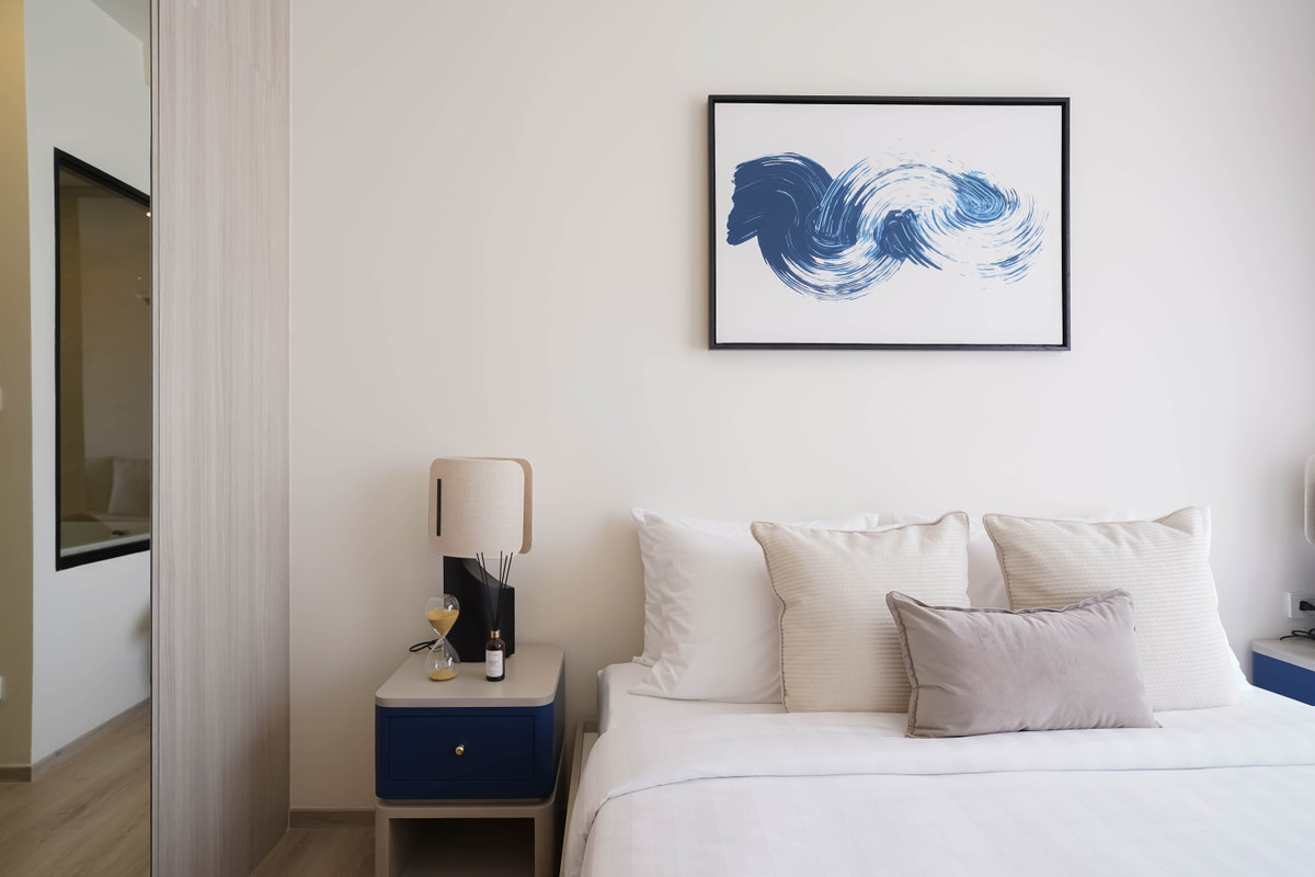 For RentCondoBangna, Bearing, Lasalle : 🔥Condo for rent Origin Place Bangna | 1 Bedroom Plus 35 sq m., complete functions, separated.