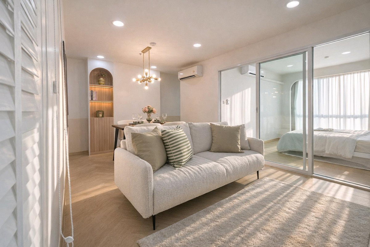 ขายคอนโดเสรีไทย-นิด้า : คอนโดย่านรามคำแหงสูงสุดในย่านรามคำแหง ชมวิวแบบพาโนรามา รายล้อมด้วยสิ่งอำนวยความสะดวก ไปทำงานหรือเรียนได้สบาย ๆ ใกล้ mrt แยกสำสาลีเพียง 400เมตร