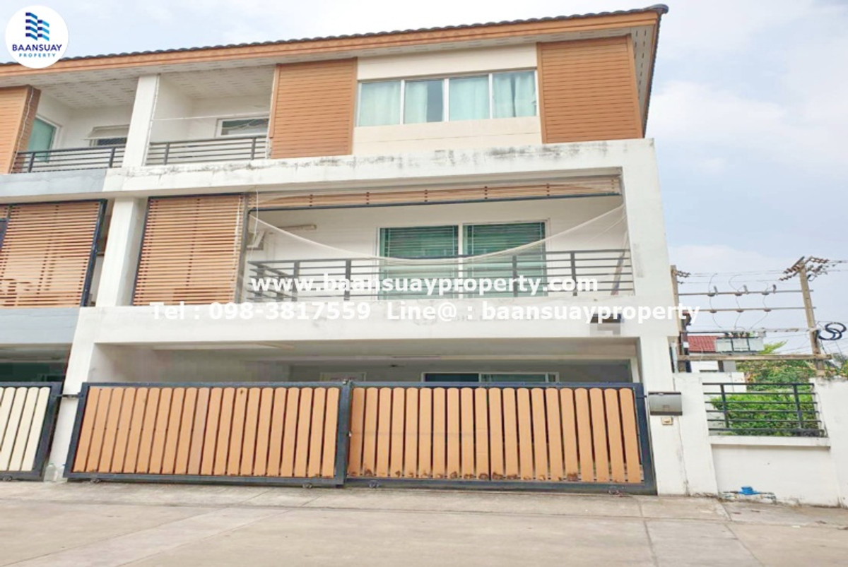 ให้เช่าทาวน์โฮมรัชดา ห้วยขวาง : ให้เช่า ทาวน์โฮม 3 ชั้น ทาสีใหม่ทั้งหลัง ถนนสุทธิสาร  ใกล้ MRT สุทธิสาร 1 กม.