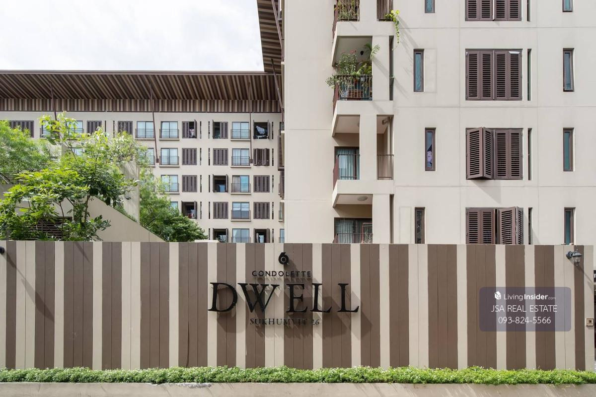 For SaleCondoSukhumvit, Asoke, Thonglor : ✨ For Sale : condolette Dwell Sukhumvit 26 Condo ✨ Best price 3,400,000 thb