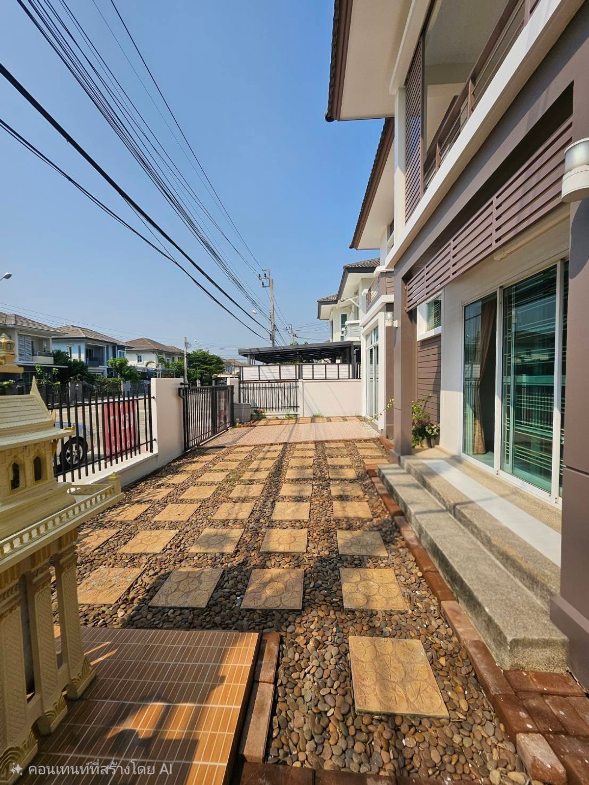 For RentHouseNonthaburi, Bang Yai, Bangbuathong : Single house for rent in Bang Yai | Widest backyard in the project, next to the main road | Near Central Westgate & MRT Pruksa Village Scenery 28