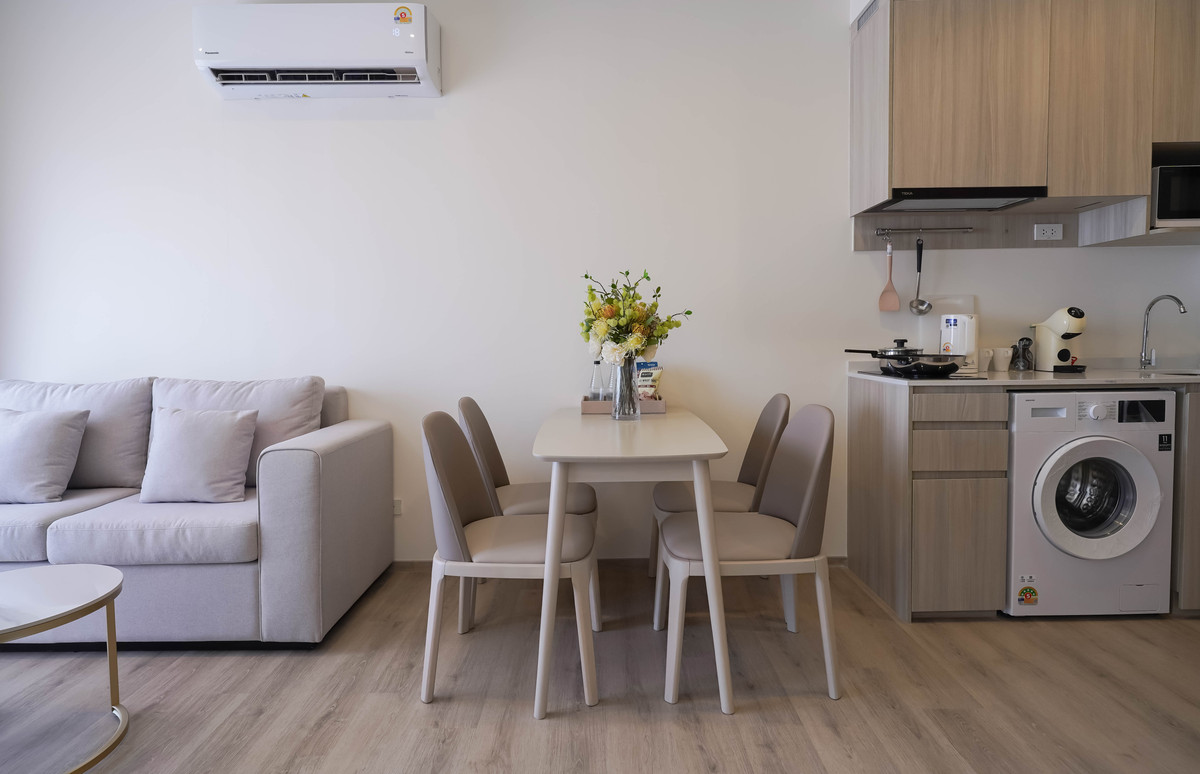 For RentCondoBangna, Bearing, Lasalle : 🔥Condo for rent Origin Place Bangna | 1 Bedroom Plus 35 sq m., complete functions, separated.