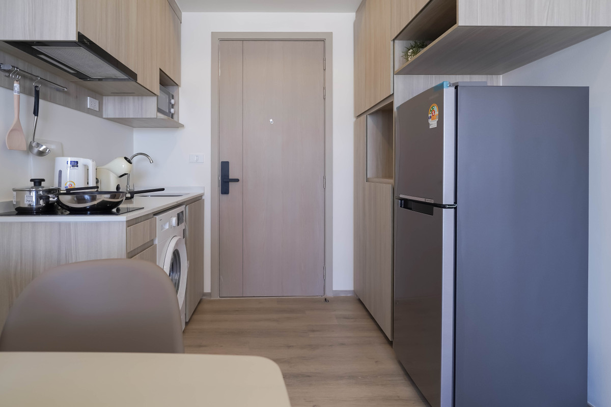 For RentCondoBangna, Bearing, Lasalle : 🔥Condo for rent Origin Place Bangna | 1 Bedroom Plus 35 sq m., complete functions, separated.