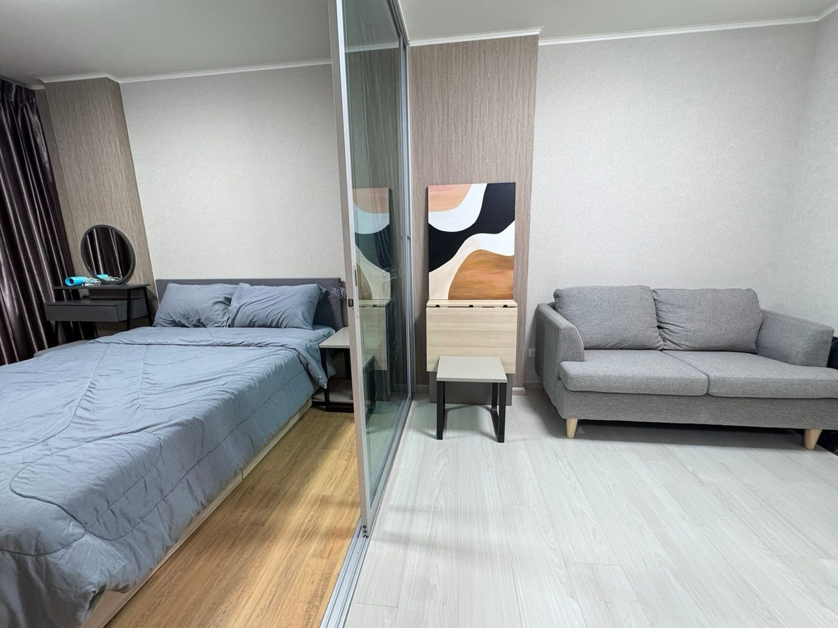 ให้เช่าคอนโดลาดพร้าว101 แฮปปี้แลนด์ : ให้เช่าระยะสั้น - ยาว  𝐀𝐬𝐩𝐢𝐫𝐞 ลาดพร้าว 𝟏𝟏𝟑  (ชั้น 8-วิวสวย) ติดรถไฟฟ้า 0 เมตร