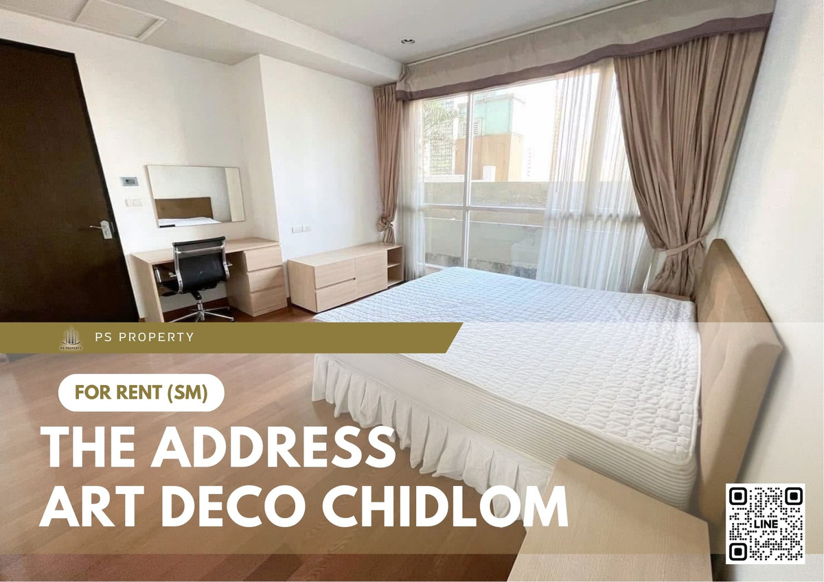 ให้เช่าคอนโดวิทยุ ชิดลม หลังสวน : ให้เช่า ✨ The Address Art Deco Chidlom ✨ 3 ห้องนอน ใกล้ BTS Chidlom พร้อมเข้าอยู่ทันที