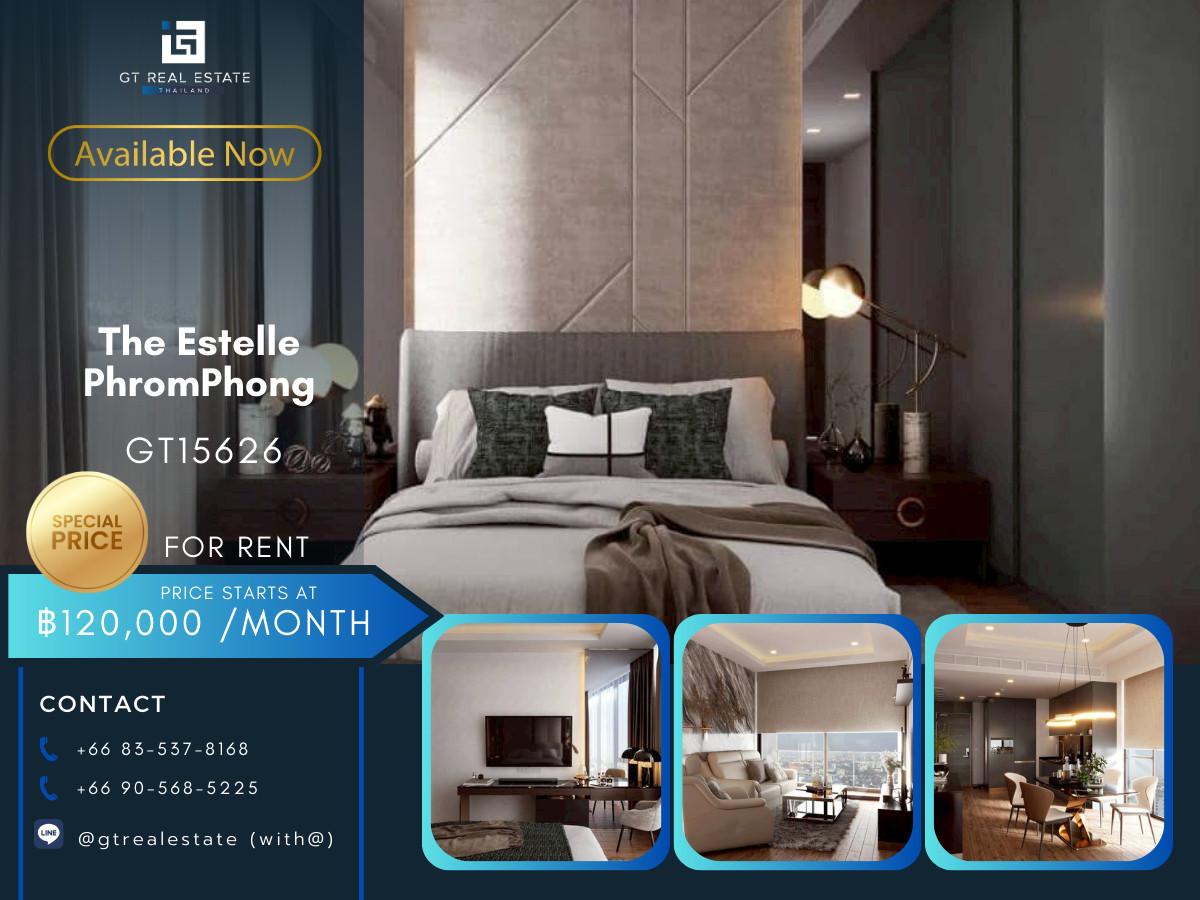 ให้เช่าคอนโดสุขุมวิท อโศก ทองหล่อ : คอนโดหรูที่ The Estelle PhromPhong เดินทางสะดวก ใกล้รถไฟฟ้าบีทีเอส มีรถรับส่ง ห้องแต่งสวย เฟอร์นิเจอร์ครบ พร้อมอยู่!