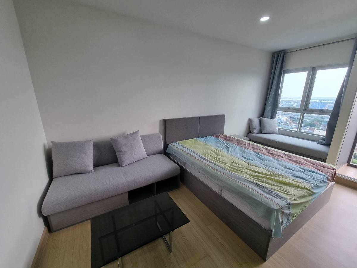 For RentCondoSamut Prakan,Samrong : Condo for rent Supalai Veranda Sukhumvit 117, fully furnished condo, ready to move in, next to Sukhumvit Road, near BTS Pu Chao, 200 meters!!