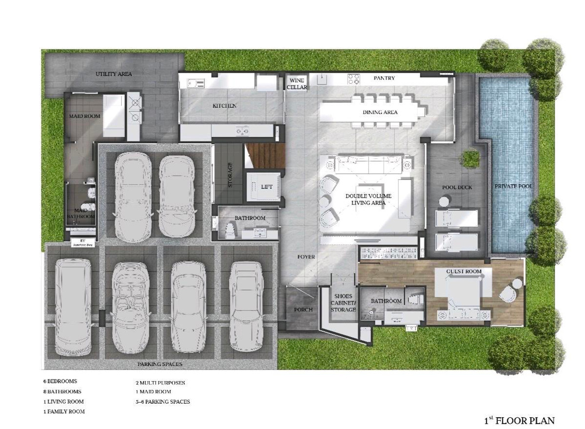 ให้เช่าบ้านเลียบทางด่วนรามอินทรา : FOR RENT : The honor โยธินพัฒนา มีลิฟท์พร้อมสระว่ายน้ำขนาดใหญ่ 8 ห้องนอน ทำเลหน้าสวน 