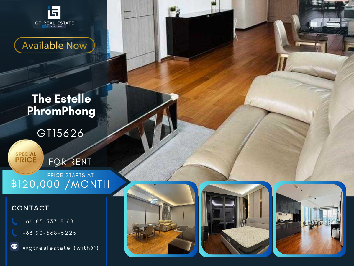 ให้เช่าคอนโดสุขุมวิท อโศก ทองหล่อ : คอนโดหรูที่ The Estelle PhromPhong เดินทางสะดวก ใกล้รถไฟฟ้าบีทีเอส มีรถรับส่ง ห้องแต่งสวย เฟอร์นิเจอร์ครบ พร้อมอยู่!