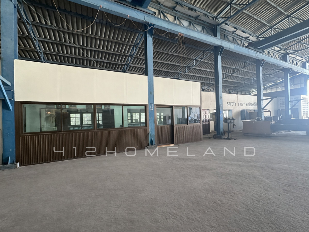 For SaleFactorySamut Prakan,Samrong : Factory + office for sale, 1,300 sq m., purple layout, area 1 rai, industrial location, water and electricity ready, large vehicles easy to get in and out.