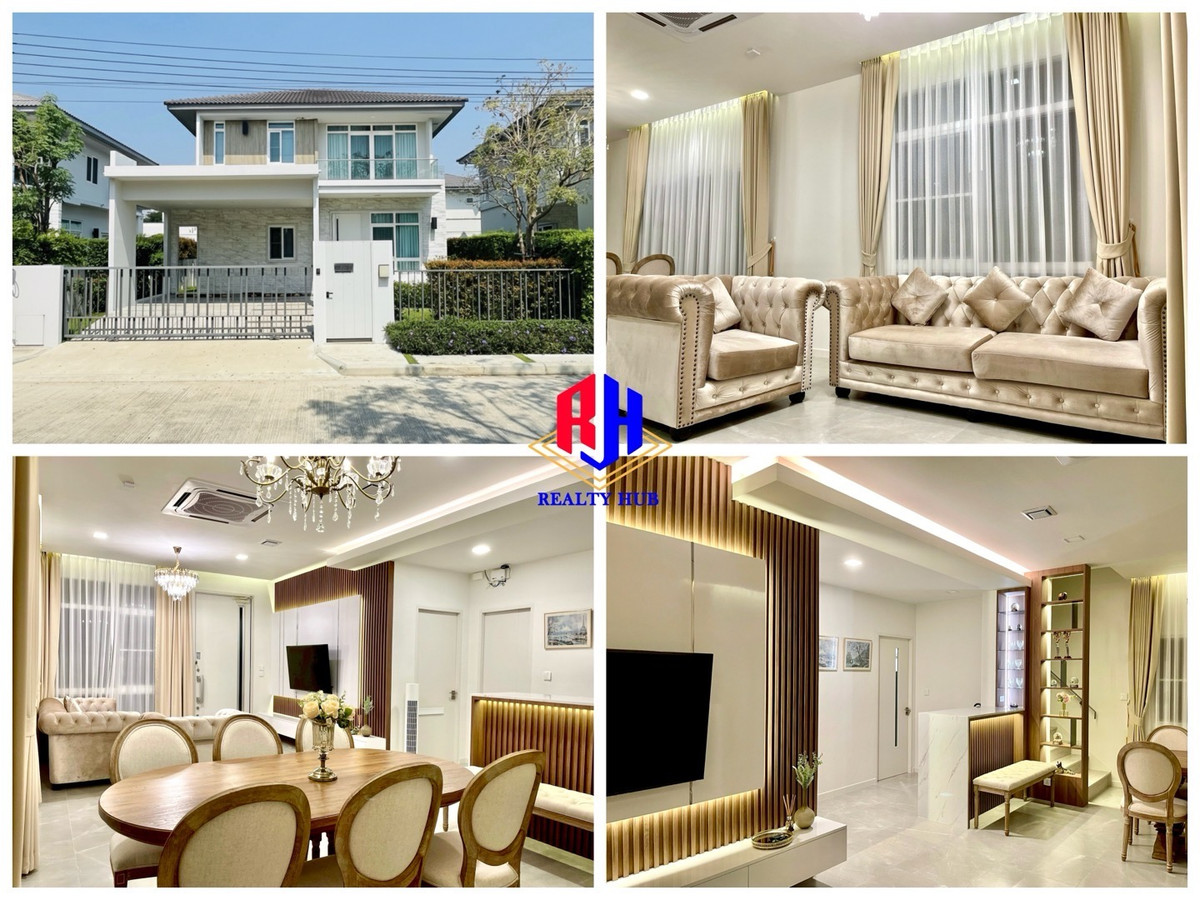 For RentHouseNonthaburi, Bang Yai, Bangbuathong : Rent Mansion Ratchapruek, Nakhon In, new house with built-ins worth millions. It has never been rented out. Rattanathibet Road