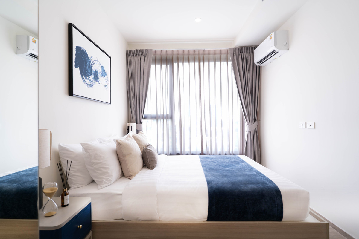 For RentCondoBangna, Bearing, Lasalle : 🔥Condo for rent Origin Place Bangna | 1 Bedroom Plus 35 sq m., complete functions, separated.