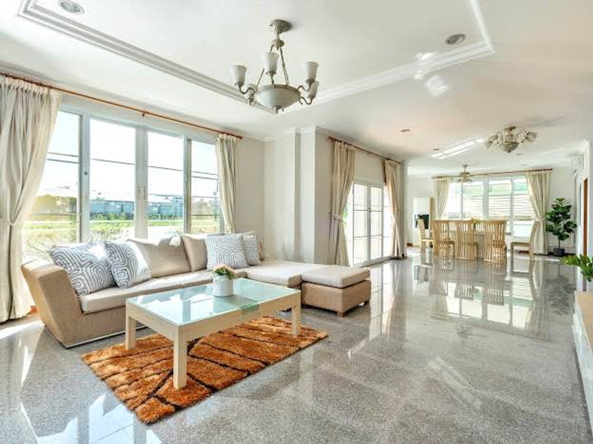 For RentHouseBangna, Bearing, Lasalle : P-2934 Urgent for rent! 2-story detached house in Soi Lasalle Village. Srinakarin side, ready to move in