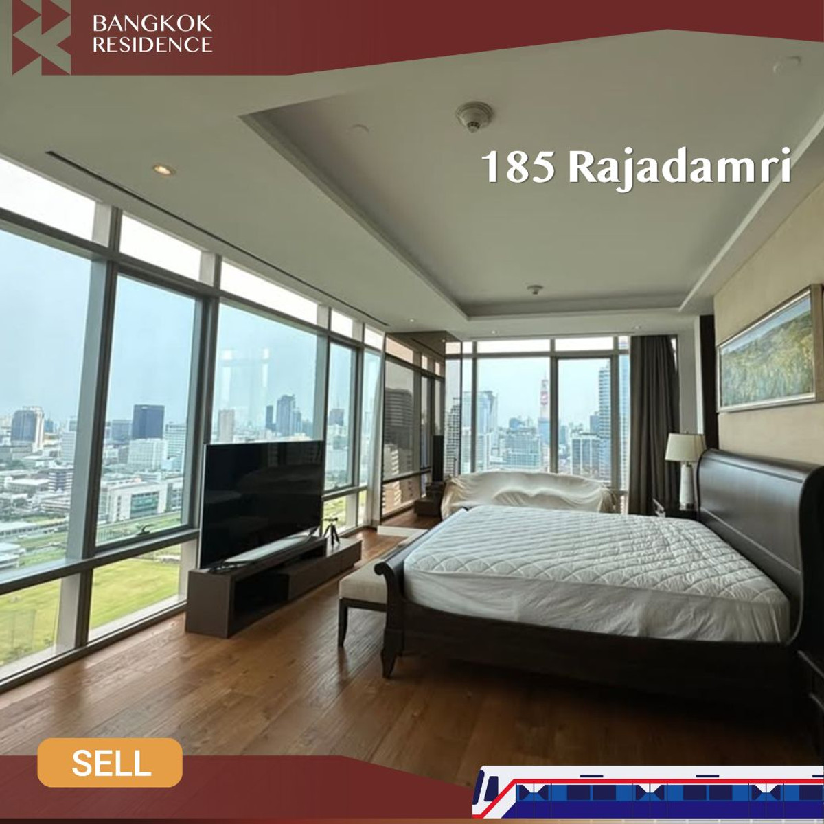 ขายคอนโดวิทยุ ชิดลม หลังสวน : 💎 Rare Ultra Luxury Unit ⛳ วิวสนามกอล์ฟ ใจกลางราชดำริ - 185 Rajadamri ใกล้ Bts ราชดำริ