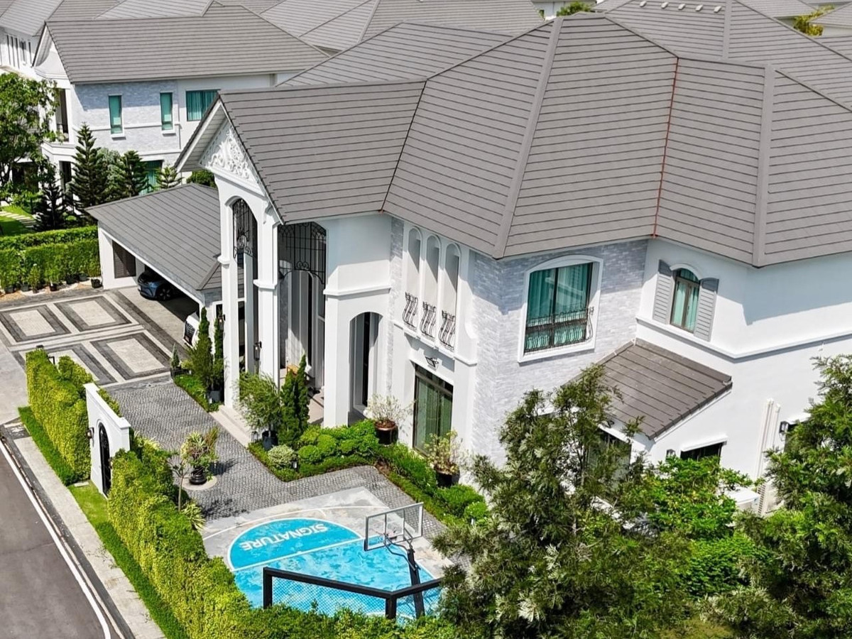 For SaleHouseLadkrabang, Suwannaphum Airport : Perfect Masterpiece Rama 9 – Krungthep Kreetha | Modern mansion 700 sq m on new Krungthep Kreetha Road.