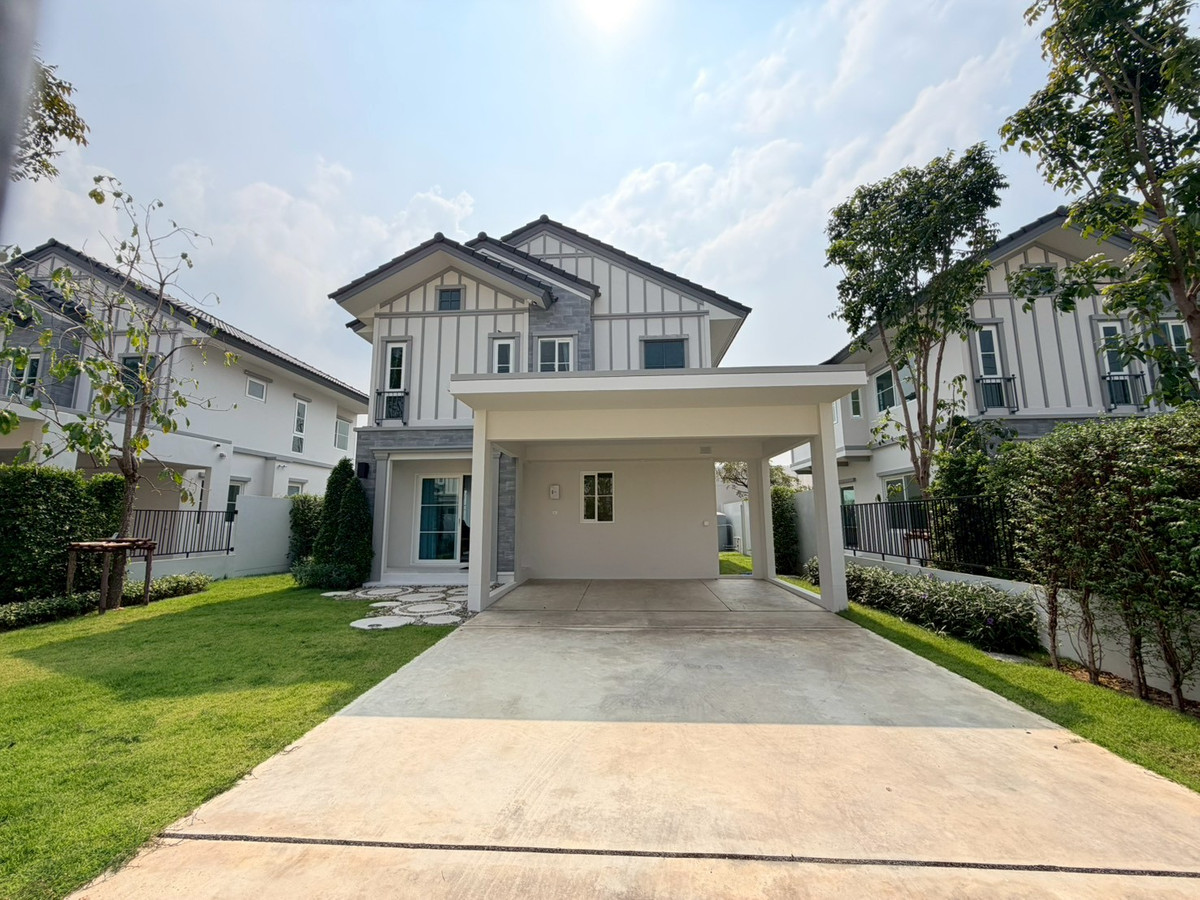 For RentHouseBangna, Bearing, Lasalle : For rent✨ Villaggio 3 Srinakarin-Bangna: Single house, wide area, 4 bedrooms: near Central Bangna.