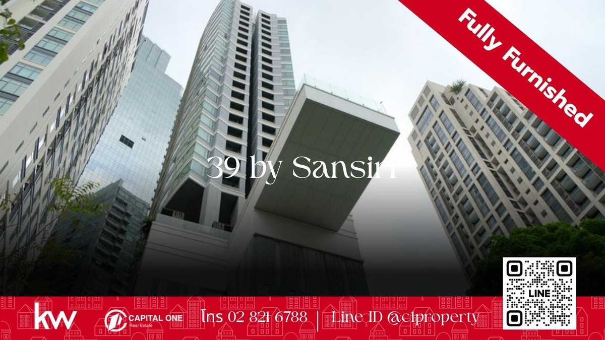 For RentCondoSukhumvit, Asoke, Thonglor : 🏙 For rent 39 by Sansiri – luxury condo in the heart of Sukhumvit, beautiful room, high floor
