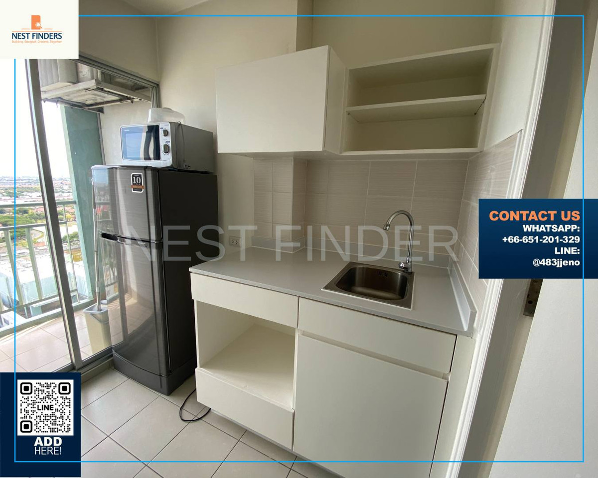 For RentCondoBangna, Bearing, Lasalle : 1 bedroom BTS Bangna Condo for rent near Mega Bangna — comfortable to live in, convenient to travel.