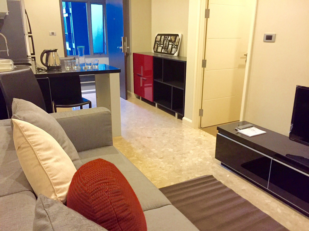 For RentCondoSukhumvit, Asoke, Thonglor : (For rent) Condo The Crest Sukhumvit 34, fully furnished + electrical appliances ㅡ Near 🚆BTS Thonglor