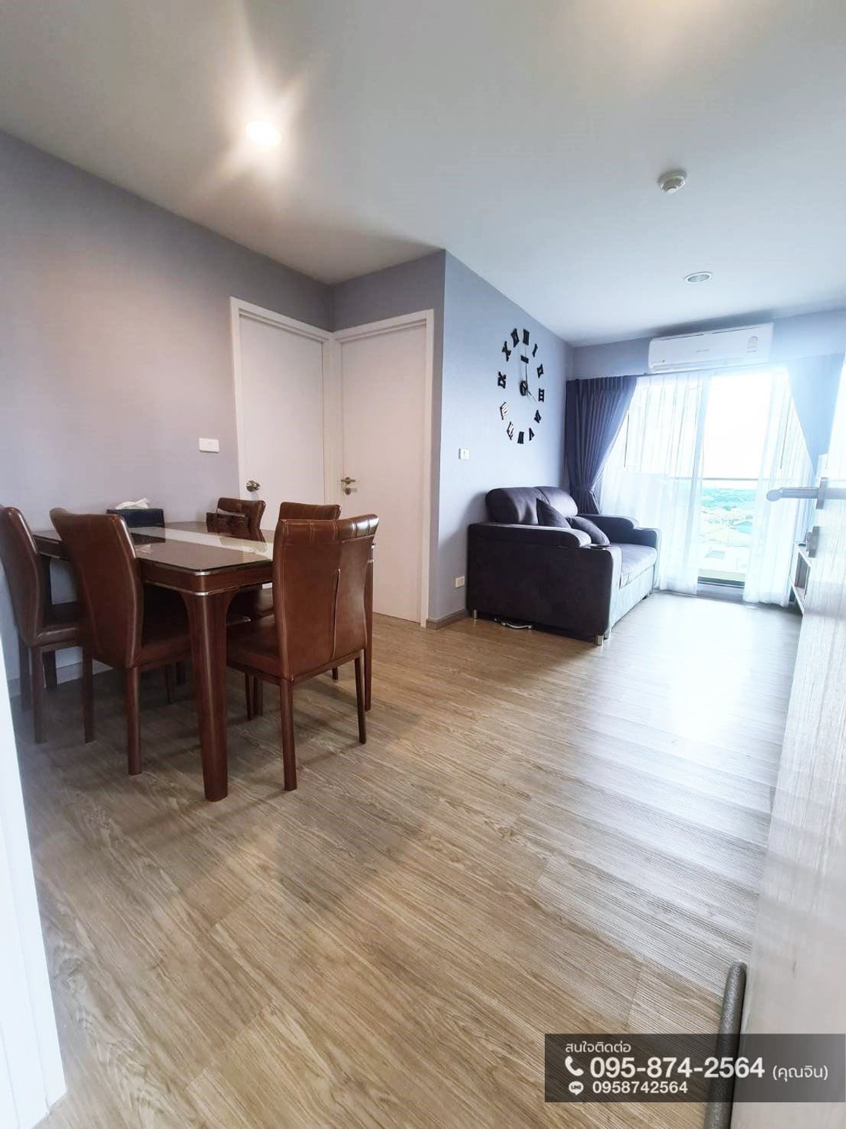 For SaleCondoRathburana, Suksawat : Condominium for sale: Police Condo Suksawat 64, 2 bedrooms, swimming pool view. , with furniture and electrical appliances