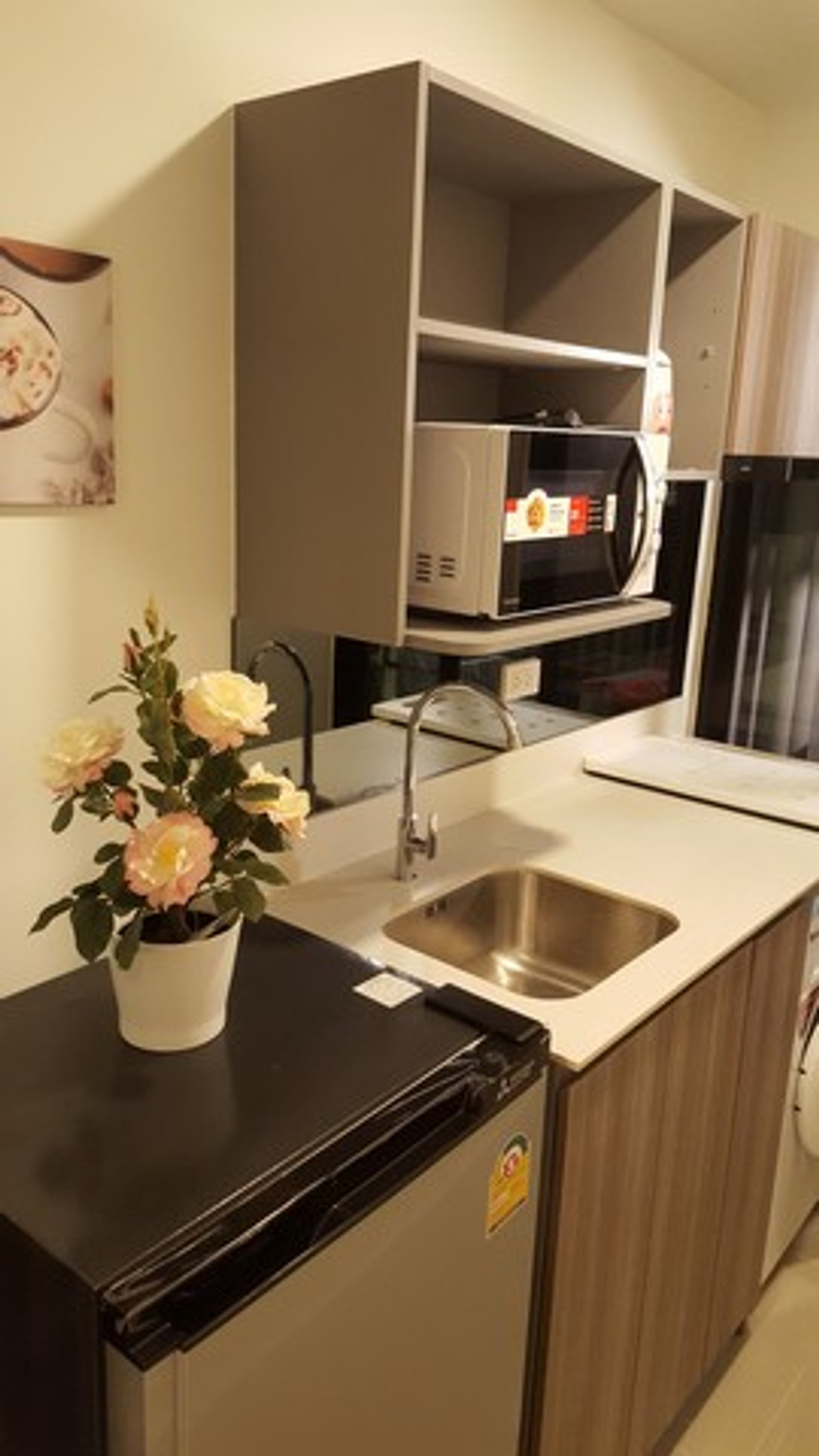 For RentCondoNawamin, Ramindra : For rent: The Origin Ramintra 83 Station, ready to move in, near the Pink Line. Ramintra Station KM.9, opposite Synphaet Hospital.