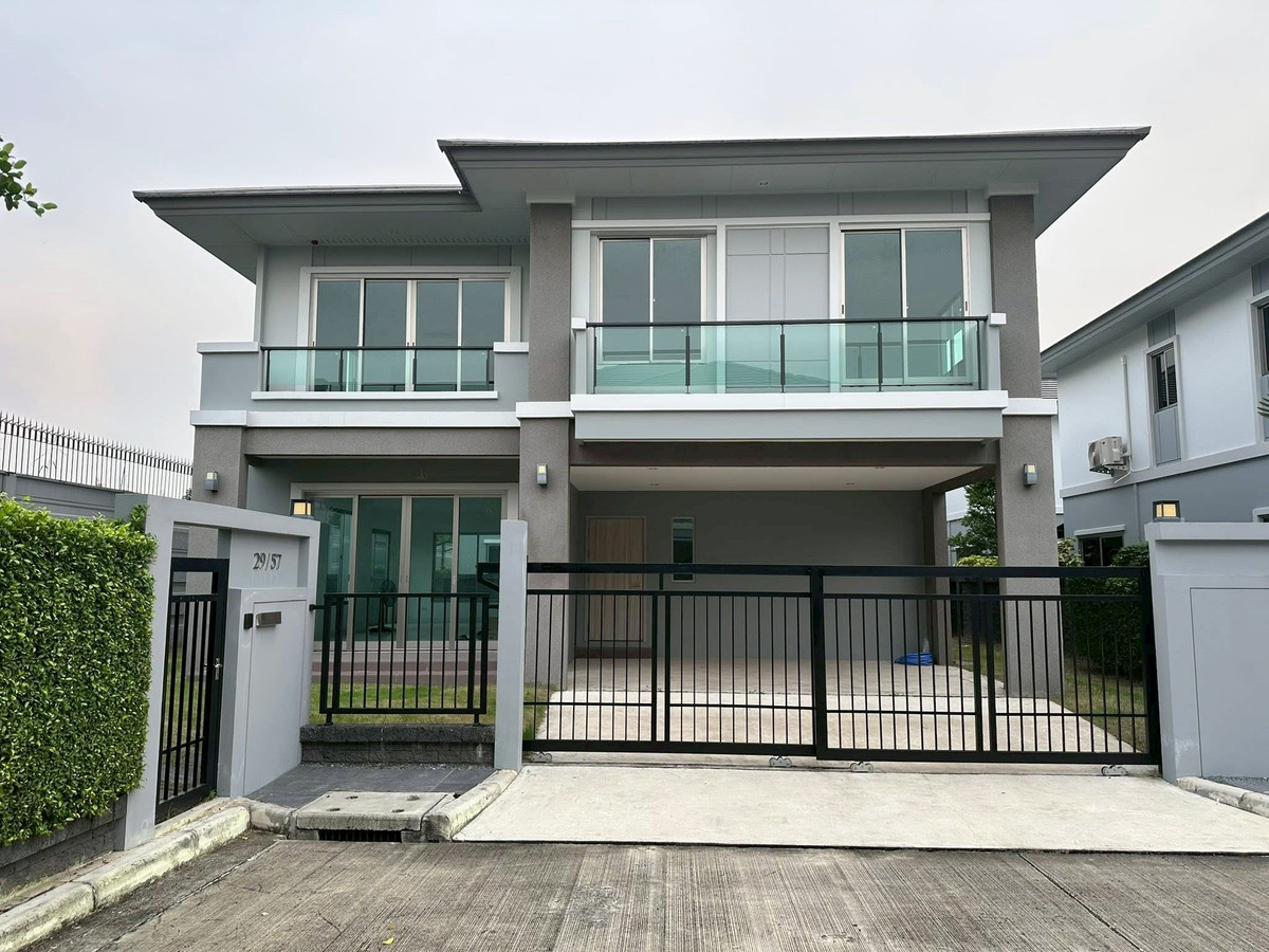 For SaleHousePattanakan, Srinakarin : Single house for sale, The Palm Krungthep Kreetha – Wongwaen.