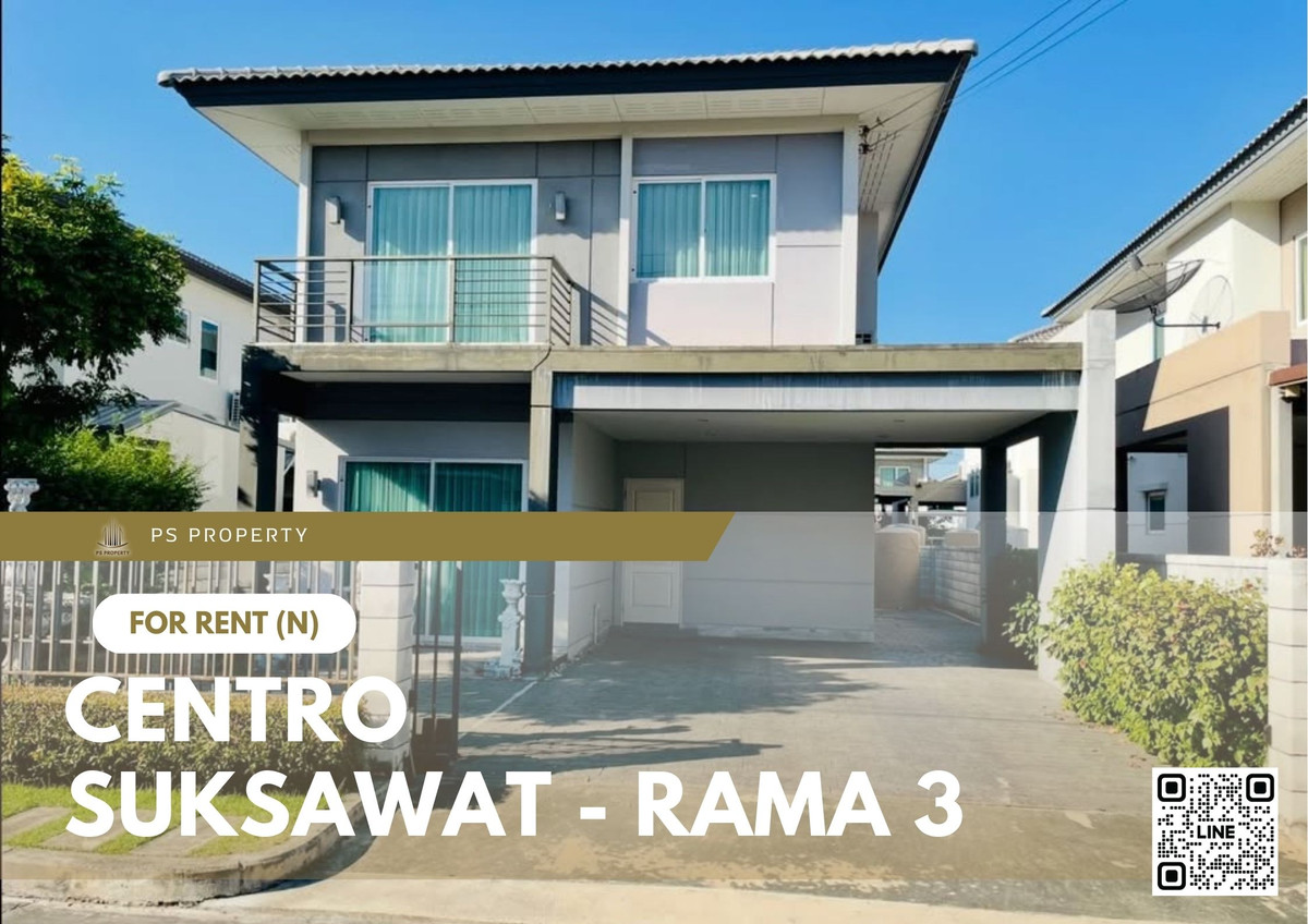 For RentHouseRathburana, Suksawat : Detached house for rent ✨ CENTRO Suksawat - Rama 3 ✨ 4 bedrooms, 4 bathrooms, fully furnished and equipped with appliances.