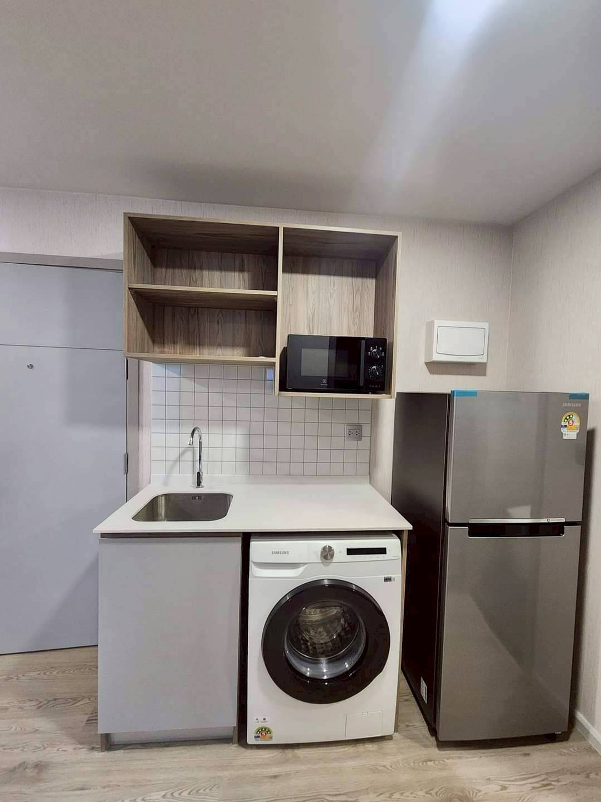 For RentCondoPathum Thani,Rangsit, Thammasat : 🏡 For rent Kave Town Island 2 bedrooms 💖 ✨ Building G, 7th floor, pool view, beautifully decorated ✅️ Ready to move in