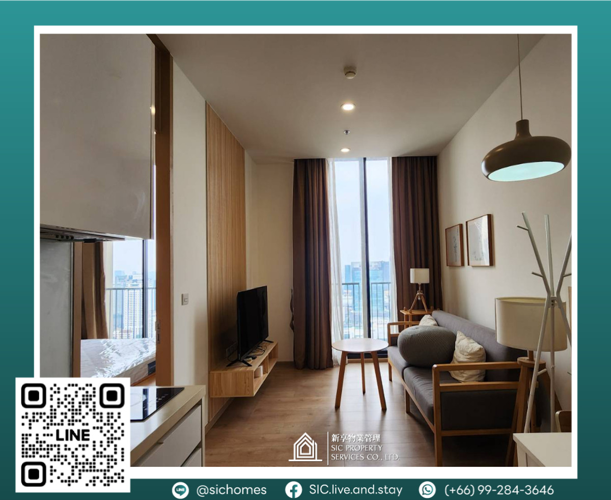 For RentCondoSukhumvit, Asoke, Thonglor : For rent ✨Noble BE19 ✨1 bedroom, size 33.54 sq m, room ready to move in🥰 North-west view 💕 near BTS Asoke 🚅