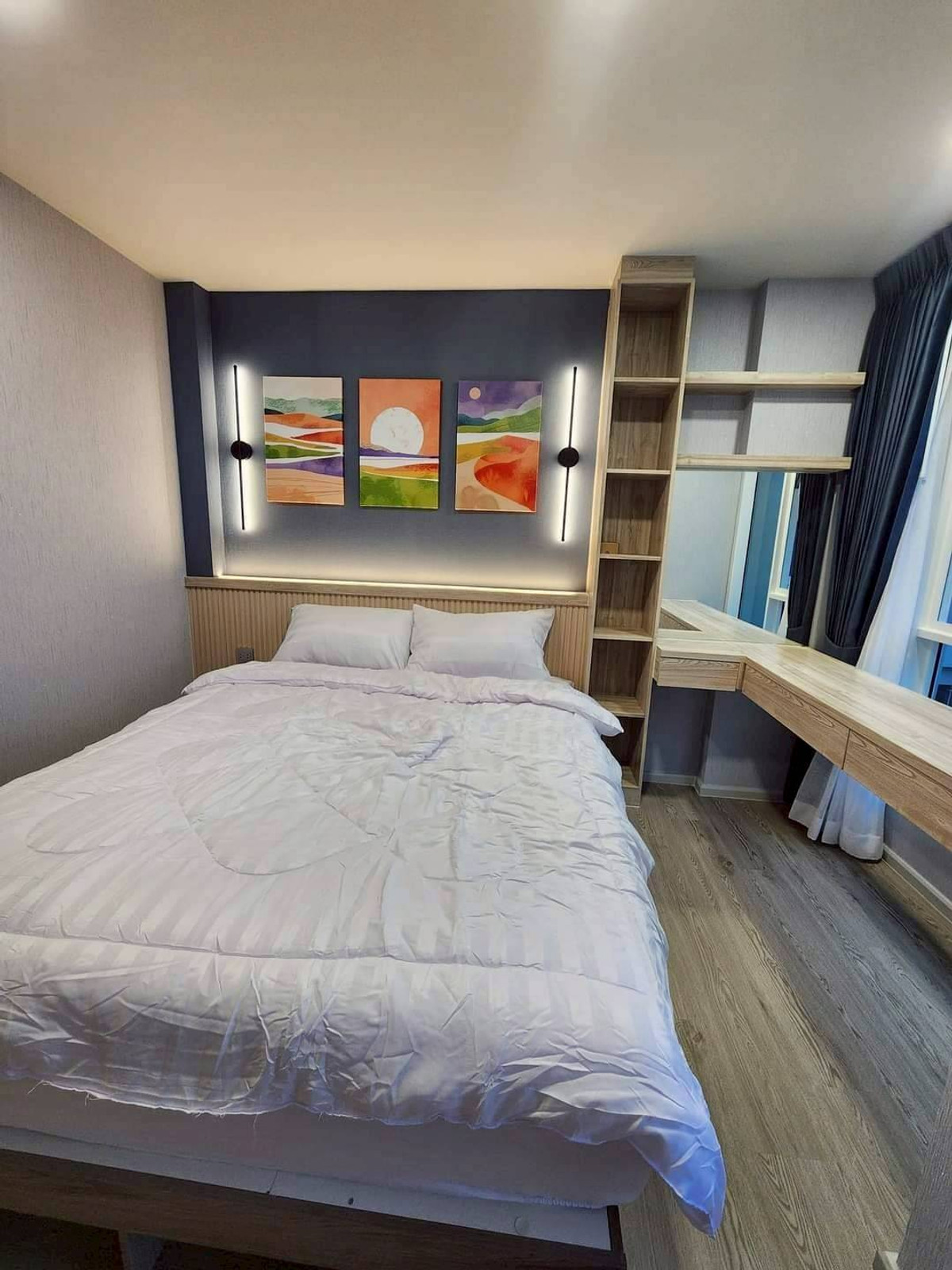 For RentCondoPathum Thani,Rangsit, Thammasat : 🏡 For rent Kave Town Island 2 bedrooms 💖 ✨ Building G, 7th floor, pool view, beautifully decorated ✅️ Ready to move in