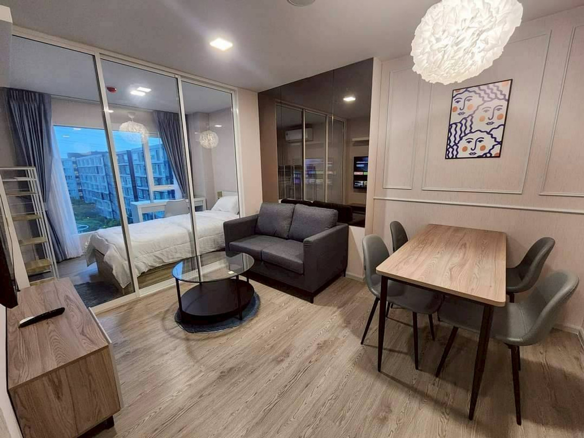 For RentCondoPathum Thani,Rangsit, Thammasat : 🏡 For rent Kave Town Island 2 bedrooms 💖 ✨ Building G, 7th floor, pool view, beautifully decorated ✅️ Ready to move in