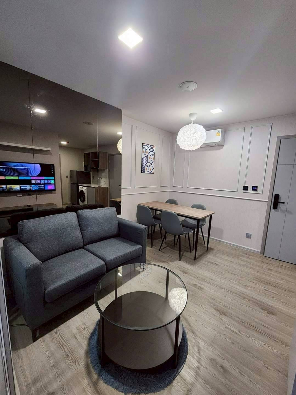 For RentCondoPathum Thani,Rangsit, Thammasat : 🏡 For rent Kave Town Island 2 bedrooms 💖 ✨ Building G, 7th floor, pool view, beautifully decorated ✅️ Ready to move in