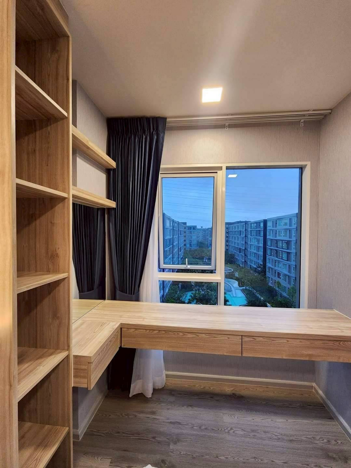 For RentCondoPathum Thani,Rangsit, Thammasat : 🏡 For rent Kave Town Island 2 bedrooms 💖 ✨ Building G, 7th floor, pool view, beautifully decorated ✅️ Ready to move in