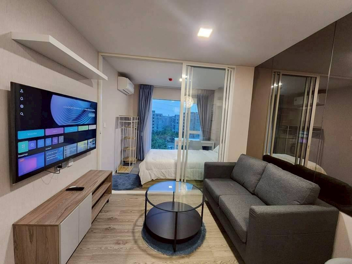 For RentCondoPathum Thani,Rangsit, Thammasat : 🏡 For rent Kave Town Island 2 bedrooms 💖 ✨ Building G, 7th floor, pool view, beautifully decorated ✅️ Ready to move in