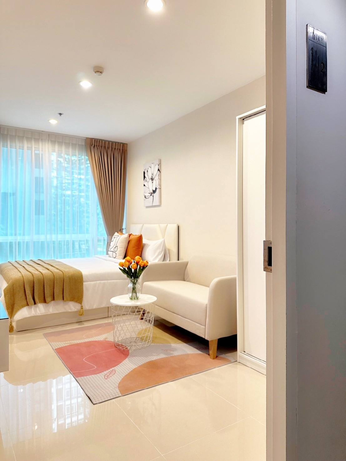 ให้เช่าคอนโดอ่อนนุช อุดมสุข : 🔥 ให้เช่า THE SKY สุขุมวิท 🔥 📍 ใกล้ BTS อุดมสุข 🚆 เดินทางสะดวก