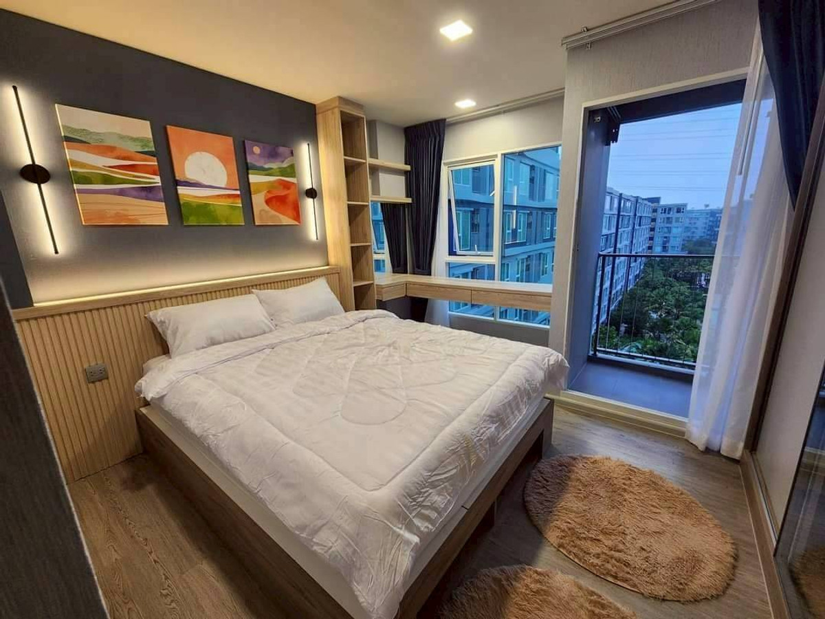 For RentCondoPathum Thani,Rangsit, Thammasat : 🏡 For rent Kave Town Island 2 bedrooms 💖 ✨ Building G, 7th floor, pool view, beautifully decorated ✅️ Ready to move in