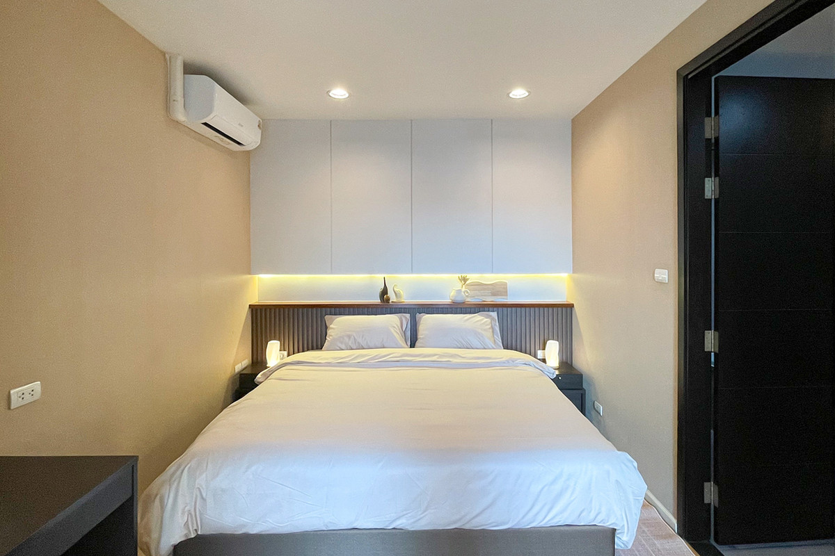 For RentCondoSukhumvit, Asoke, Thonglor : Condo Villa Sikhara, convenient travel, close to BTS, there is a shuttle, beautiful room, fully furnished, ready to move in!!