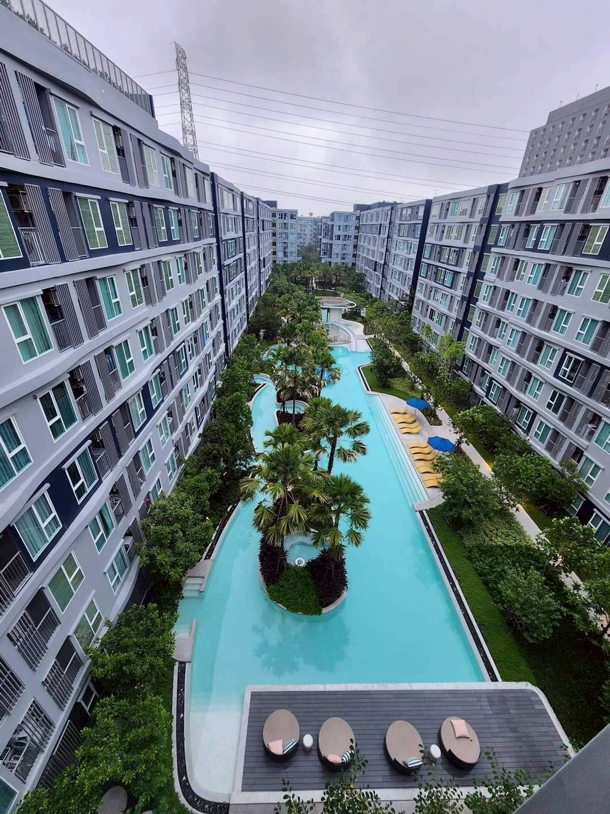 For RentCondoPathum Thani,Rangsit, Thammasat : 🏡 For rent Kave Town Island 2 bedrooms 💖 ✨ Building G, 7th floor, pool view, beautifully decorated ✅️ Ready to move in