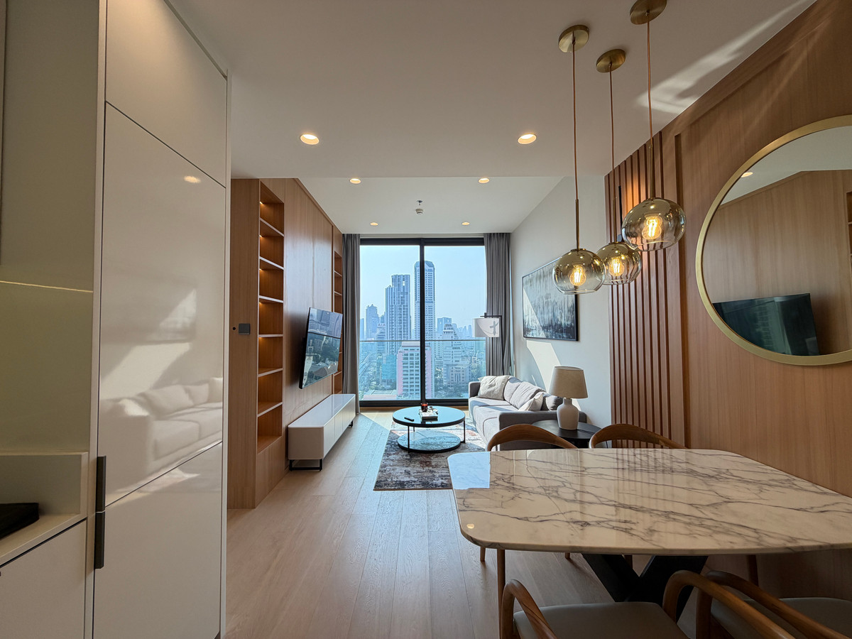 For RentCondoSathorn, Narathiwat : 🔥For Rent Now🔥 Anil Sathorn 12, Spacious 2-Bedroom Unit with High-Rise City View, Fully Furnished, Ready to Move In, Near BTS Saint Louis