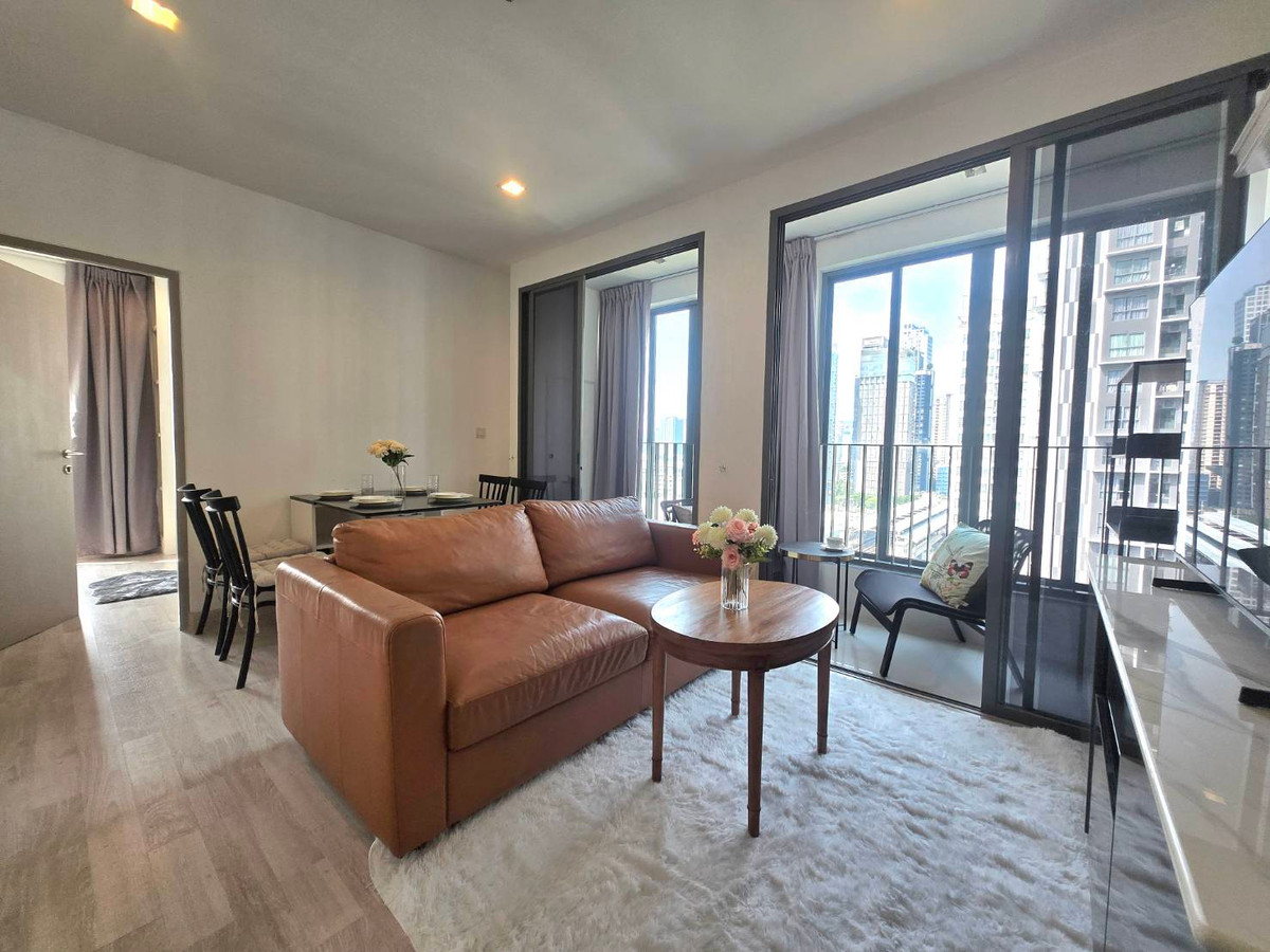 For RentCondoOnnut, Udomsuk : NEW ROOM Ideo Mobi ฺBTS on nut 2 bedrooms sky view big balcony 59sq.m brand new furniture