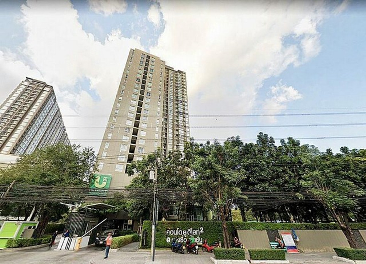 For RentCondoBang Sue, Wong Sawang, Tao Pun : (MH0191) Condo for rent, U Delight 2 @Bang Sue Station, corner room, high floor, city view.