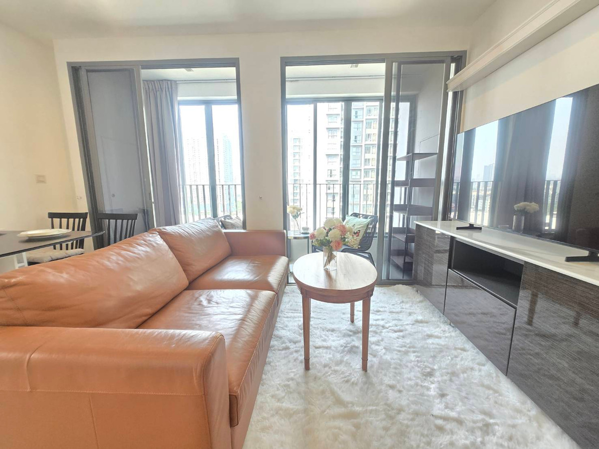 For RentCondoOnnut, Udomsuk : NEW ROOM Ideo Mobi ฺBTS on nut 2 bedrooms sky view big balcony 59sq.m brand new furniture