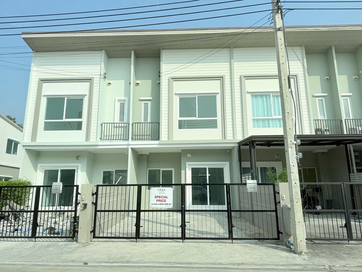 For SaleTownhomeMin Buri, Romklao : New townhome Casa City Ramkhamhaeng-Mistine, good location, near MRT, orange.