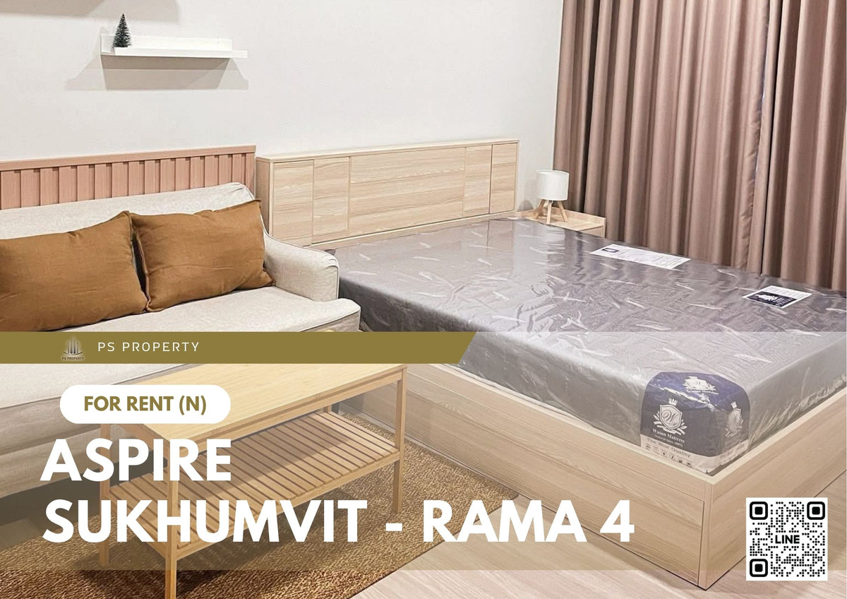 For RentCondoKhlongtoei, Kluaynamthai : For Rent ✨ Aspire Sukhumvit - Rama 4 ✨ Fully furnished with appliances, near BTS Phra Khanong.