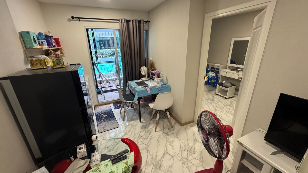 ให้เช่าคอนโดแจ้งวัฒนะ เมืองทอง : 🎉ให้เช่า Plum Condo Mix Chaengwattana🎉  ✅ขนาด 26 ตรม. 1 ห้องนอน 1 ห้องน้ำ      ✅ตึก C ชั้น 1 วิวสระ วิวสวน แบบ Exclusive 🏖🌿💦 Line @bzprOperty