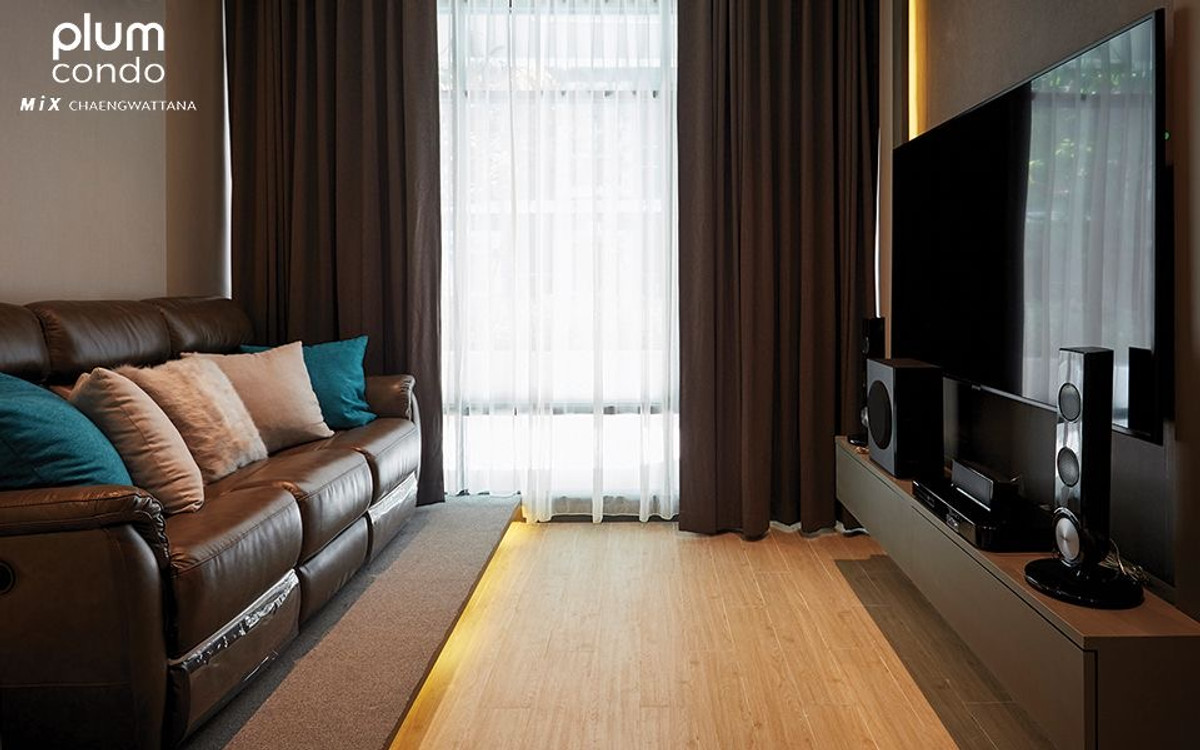 ให้เช่าคอนโดแจ้งวัฒนะ เมืองทอง : 🎉ให้เช่า Plum Condo Mix Chaengwattana🎉  ✅ขนาด 26 ตรม. 1 ห้องนอน 1 ห้องน้ำ      ✅ตึก C ชั้น 1 วิวสระ วิวสวน แบบ Exclusive 🏖🌿💦 Line @bzprOperty