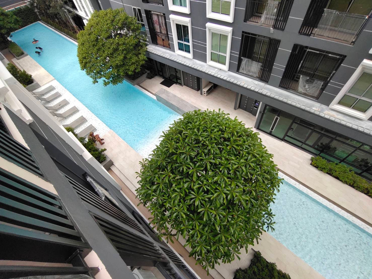 For RentCondoChaengwatana, Muangthong : 🎉For rent Plum Condo Mix Chaengwattana🎉 ✅ Size 26 sq m. 1 bedroom, 1 bathroom ✅ Building C, 1st floor, pool view, garden view, Exclusive 🏖🌿💦 Line @bzprOperty