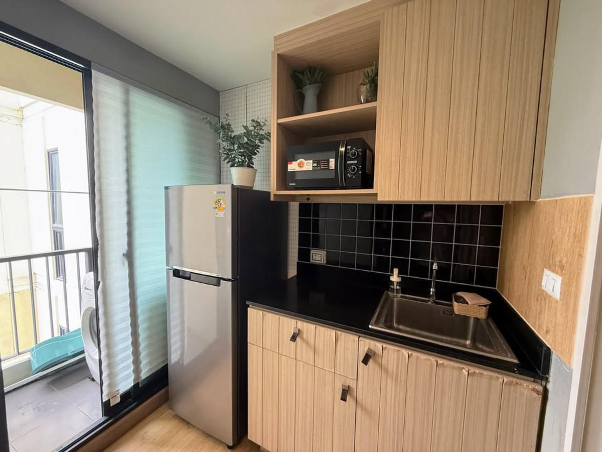 For RentCondoBangna, Bearing, Lasalle : For Rent 📍 Unio Sukhumvit 72 📍 Fully furnished with appliances. Near BTS Bearing, easy access, and shuttle van service to the station.