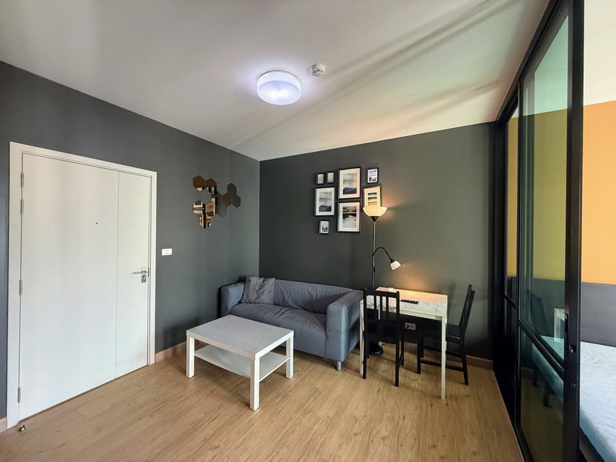 For RentCondoBangna, Bearing, Lasalle : For Rent 📍 Unio Sukhumvit 72 📍 Fully furnished with appliances. Near BTS Bearing, easy access, and shuttle van service to the station.